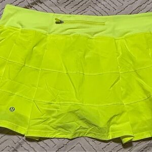 Lululemon Neon Yellow Skirt